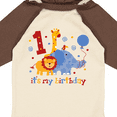 thumbnail image 4 of Inktastic Safari 1st Birthday Boys or Girls Long Sleeve Baby Bodysuit, 4 of 5