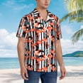 thumbnail image 5 of Goofa Cool Flamingo Hawaiian Shirt for Men, Unisex Summer Beach Casual Short Sleeve Button Down Shirts,Aloha Tropical Floral print shirt-Large, 5 of 9