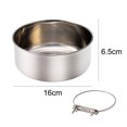 thumbnail image 2 of Cuenco de agua y comida para jaulas de perrera, cuenco de acero inoxidable con cierre rápido para perros y gatos, 2 of 5