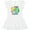 AA-White, variant on Inktastic Earth Day Peace Love Earth Girls Toddler Dress