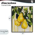 thumbnail image 4 of Stupell Industries French Country Pears on Lush Branch Black Framed Giclee Art, 11 x 14, by Yen, 4 of 8