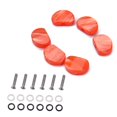 thumbnail image 4 of MERIGLARE 1 Set Acrylic Orange Tuning Key Knobs w/ Screws Gaskets for Acoustic Guitar, 4 of 9