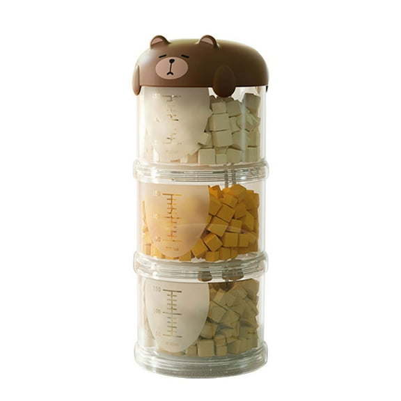 YongCo Tiered Viewable Treats Organizers Pet Feeding Supply Travel Use Food Container