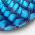 thumbnail image 3 of Designart 'Abstract Blue Wavy ' Modern wall clock, 3 of 6