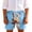 Blue, variant on ZACPNCV Kids Swim Trunks Boys Girls Printed Beach Shorts Drawstring Elastic Waist Quick Dry Swimwear with Pockets Summer