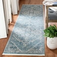 thumbnail image 2 of SAFAVIEH Victoria Annandale Distressed Floral Area Rug, Blue/Grey, 4' x 6', 2 of 9