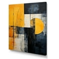thumbnail image 2 of Designart "Abstract Shapes With Lemon Loops" Abstract Shapes Canvas Prints, 2 of 7