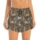 thumbnail image 2 of Balery Moose fox bear leaf tree Pantalones cortos deportivos para mujer con forro y dos bolsillos, elásticos, para entrenamiento, gimnasio, yoga-XX-Large, 2 of 7