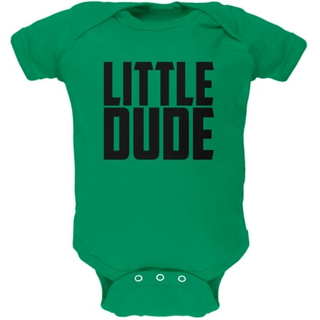 Little Dude Buddy Shirt Kelly Green Soft Baby One Piece