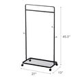 thumbnail image 7 of Yamazaki Home Kids' Rolling Coat Rack, Black, Steel, Supports 35.2 pounds, Wheels, 7 of 7