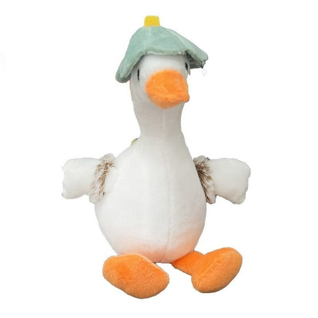 CNKOO Plush Duck Keychain Plush Duck Keychain with Hat Flower Backpack Fuzzy DIY Soft Cartoon Duck Animal Car Key Ring Pendant Backpack Ornament