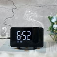 thumbnail image 4 of FFENYAN Reduction LCD Projection Digital Weather Snooze Alarm Clock LED Backlight Color Display, 4 of 8