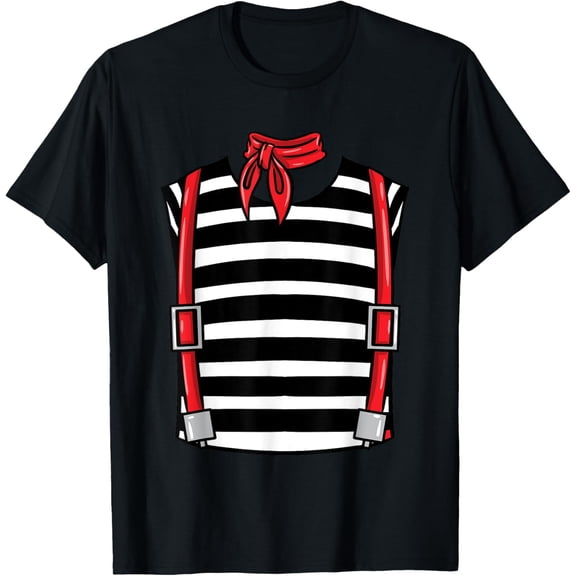 Playful Comfort Tee - French Mime Costume Halloween T-Shirt
