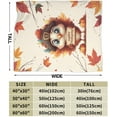 thumbnail image 3 of Thanksgiving Blanket Turkey Flannel Blanket Soft Cozy Throw Blankets for Bed Sofa Couch Office Travel All Season 50"X40", 3 of 6