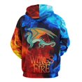 thumbnail image 3 of Wings of Fire Hoodie for Men Women, Unisex 3D Print Pullover Hooded With Pocket, Funny Sweatshirt, Long Sleeve Hoodies, S-6XL, 3 of 8
