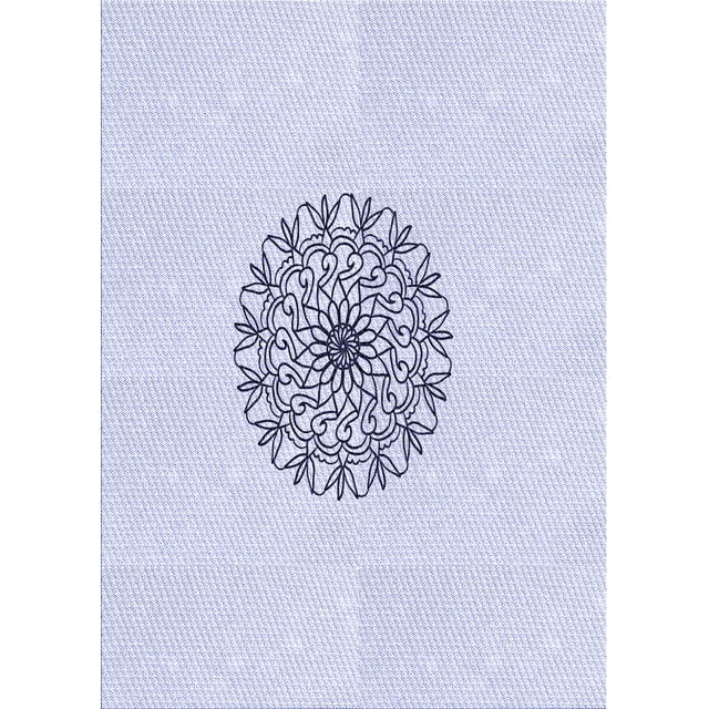 Ahgly Company Tapis d'Intérieur Lavables en Machine Rectangle Denim Bleu Transitionnel, 8' x 12'