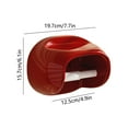 thumbnail image 3 of Bathroom Wall Mounted No-Drill Toilet Paper Holder Waterproof Roll Paper Storage Box Toilet Paper Organizer Space-Saving Bathroom Storage Solution, Red, 1pc, 3 of 6