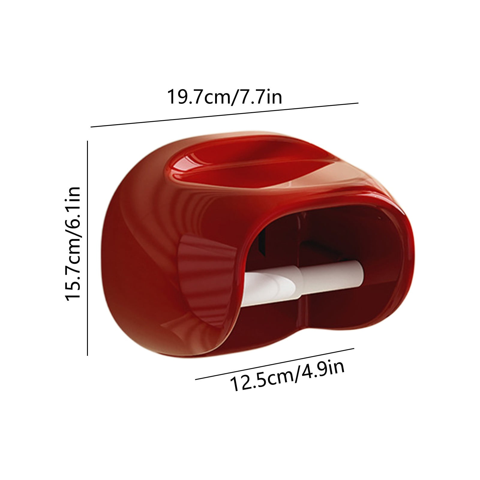 Wall Mounted Toilet Paper Holder - Red