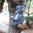thumbnail image 3 of Koala lámpara solar colgante resina creativa simulación animal árbol colgante jardín paisaje ornamento, 3 of 5