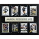 C & I Collectables 1215RODGERS8C NFL Aaron Rodgers Green Bay Packers 8 Plaque de Carte – image 1 sur 3