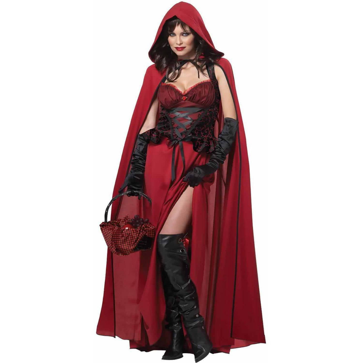 Womens Gothic Red Riding Hood Costume 