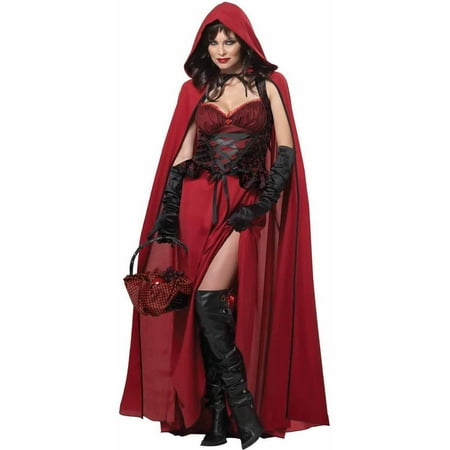 Dark Red Riding Hood Women's Adult Halloween