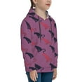 thumbnail image 3 of Fotbe Leopard Print Pattern Youth Pullover Hooded Sweatshirt, Boys Hoodie, Kangaroo Pocket Hoodie for Kids Girls -Medium, 3 of 6