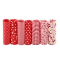 thumbnail image 3 of 7pcs Cotton Fabric Pre Cut Squares 50x50cm DIY Quilting Kit Assorted Patchwork Quarters for Bedding Craft Projects Dorm Room Decor, 3 of 7
