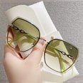 thumbnail image 1 of Luxury Brand Design Vintage Rimless Rhinestone Sunglasses Women Men Fashion Sun Glasses Oversized Sunscreen Shades, 1 of 5
