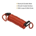 thumbnail image 3 of Uxcell Security Steel Cable 2.5mm x 1m/3.28ft Coated Spring Luggage Lock Wire Rope with Double Loop Red, 3 of 5