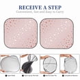 thumbnail image 6 of Balery 2 Piece Rose Gold Abstract Spots 1 Car Windshield Sun Shade|Foldable Front Windshield Shade for Car Front Window for Most Sedans SUV Truck-Large, 6 of 7