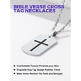 thumbnail image 6 of PROSTEEL Cross Necklace for Men Stainless Steel Dog Tag Bible Verse Pendant Chain Christmas Jewelry Gifts for Son, 6 of 8