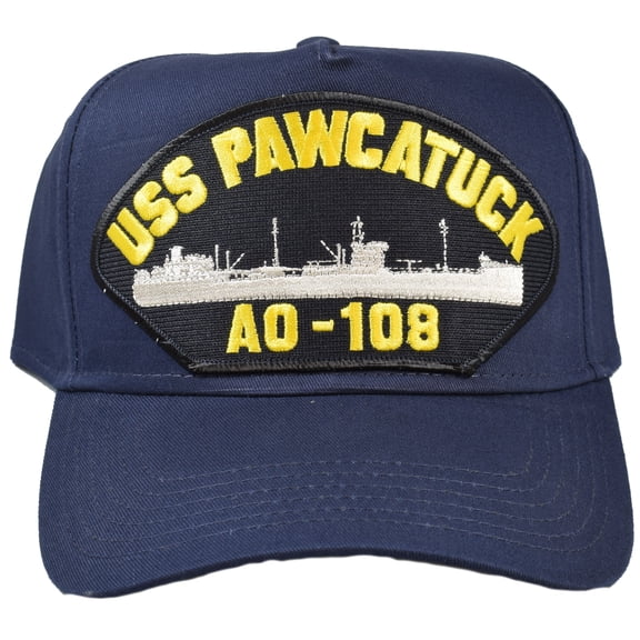 USS PAWCATUCK AO-109 Ship HAT - Navy Blue