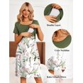 thumbnail image 2 of Ekouaer Nursing Dress Patchwork Knee Length Dress, 2 of 6