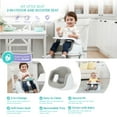 thumbnail image 5 of Regalo 2-in-1 Booster Seat and Grow with Me Floor Seat with Removable Feeding Tray, Indoor and Outdoor Activity Chair, Gray, 5 of 12