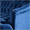 thumbnail image 6 of Christopher Knight Home 3-Seat Velvet Tufted Sofa, Contemporary Couch with Curved Wood Legs, Dark Blue, 6 of 9