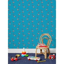 Corn Popper Removable Vinyl Wallpaper By Fisher-Price - Blue