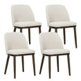thumbnail image 2 of AFO Modern Dining Chairs Set of 4, Fabric Side Dining Room Chairs with Wood Legs for Kitchen Dining Room Restaurant , Beige, 2 of 8