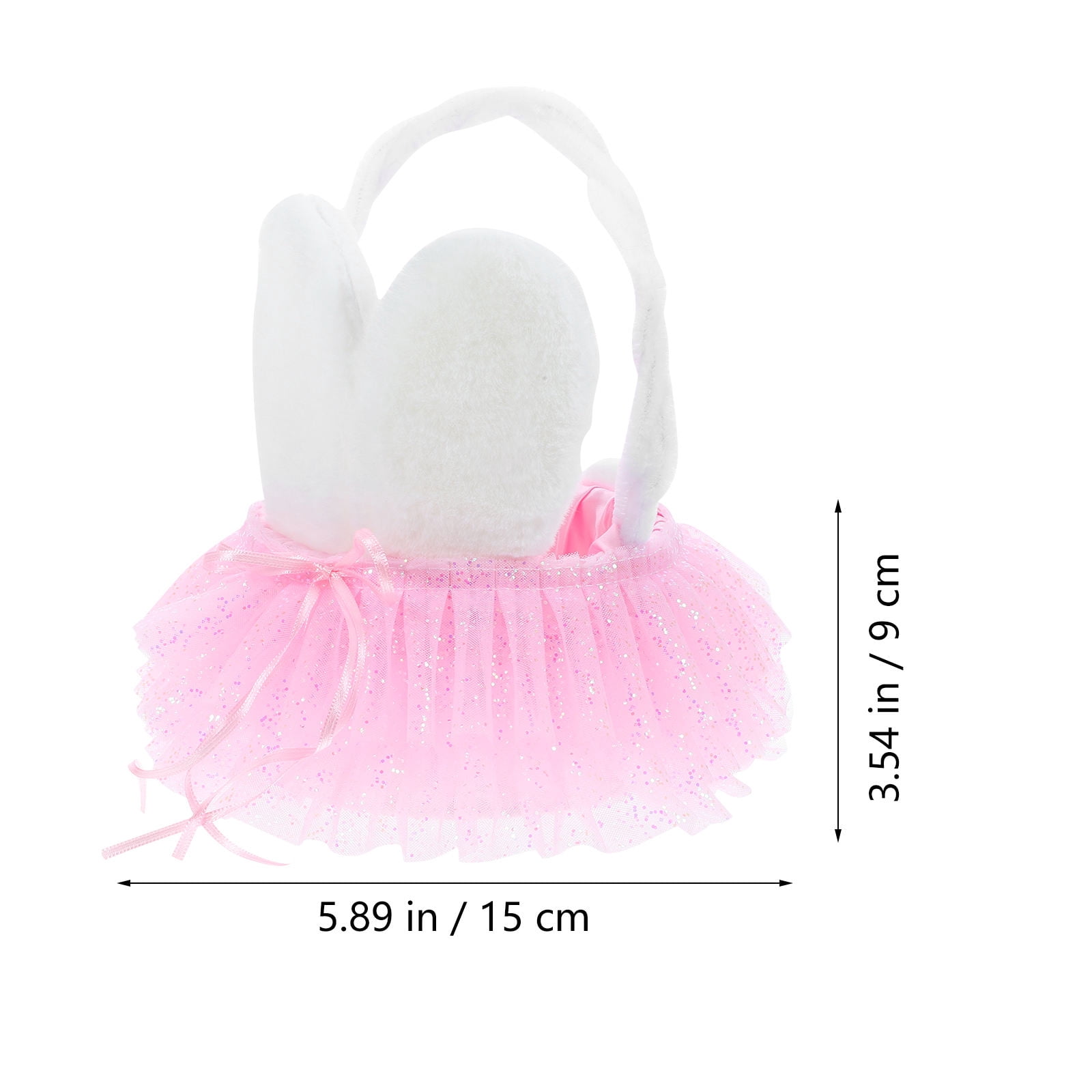 YOSADIER Plush Easter Bunny Toy Set with Flower Basket and Carton, Perfect Kids Holiday Decor and Spring Celebration