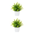 thumbnail image 2 of Advancent Plantas artificiales ecológicas ABS, adornos para el hogar realistas y de bajo mantenimiento, plantas para dormitorio, eucalipto falso Eucalipto 2piezas, 2 of 6