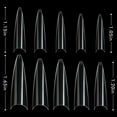 thumbnail image 2 of Nail Tips Fake Nails Kit, 1000Pcs Nail Tips Nail Tips Acrylic Nail Tips for Nail Salons and DIY Nail Art, Clear, 2 of 7