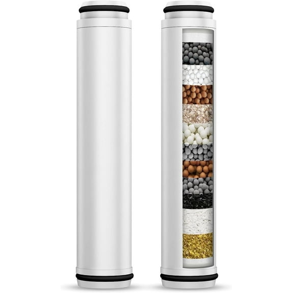 Shower Filter for Handheld Shower Head, 2 Pack 15 Stage Replacement Filters for Hard Water