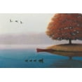 thumbnail image 2 of Wiens, James 14x11 Gold Ornate Wood Framed with Double Matting Museum Art Print Titled - Early in the Morning, 2 of 4