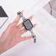 thumbnail image 3 of Watch Band For Apple Watch Series 10 9 8 7 SE 6 5 4 3 2 1 42mm 41mm 40mm 38mm Metal Sparkling Pearl, 3 of 5