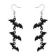 thumbnail image 1 of ¡Autorización! Halloween Calabaza Murciélago Joyería de Halloween Pendientes negros exagerados retro Accesorios de vestir Compre 2 y obtenga 3, 1 of 4