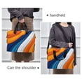 thumbnail image 6 of FORMRS 16" Laptop Bag Carrying Sleeve Case with Handle Travel Shoulder Briefcase, Orange Abstract Wavy, 6 of 8