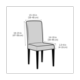 thumbnail image 4 of Waterproof Dining Room Chair Cover Stretch Jacquard Parson Chair Slipcover Removable Washable Chair Protector, 4 of 5