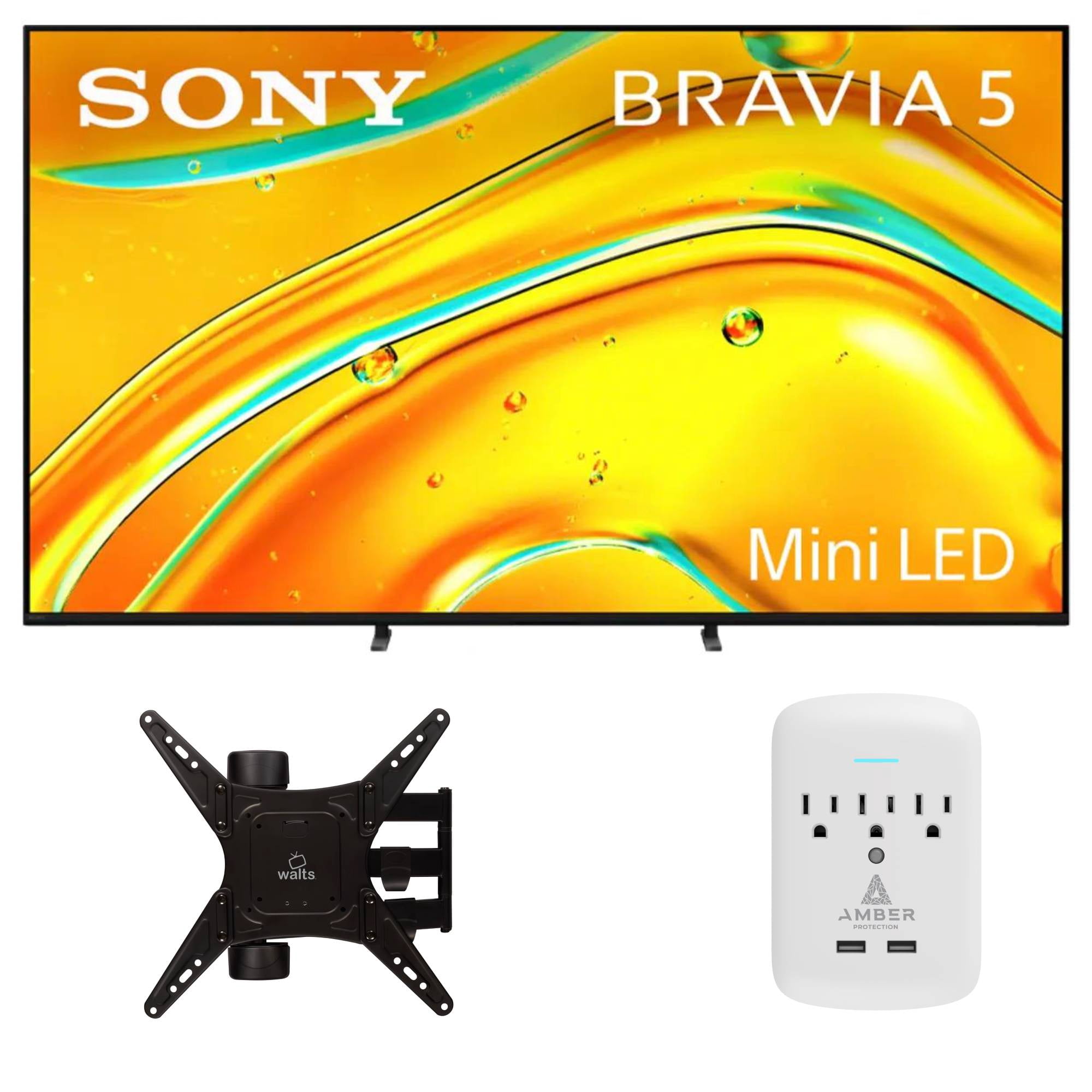 Sony K-65XR50 65" TV with FULL-MOTION-MOUNT-32-65 and 3-OUTLET-SURGE (2025)