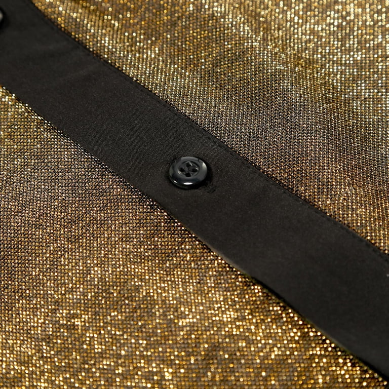 mens metallic gold dress shirt Golden Geo Star | Golden Men's Shirt