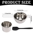 thumbnail image 2 of Stainless Double Boiler Set & Butter Melting Pot With Silicone Spatula Baking & Candle Making Kit, 2 of 2